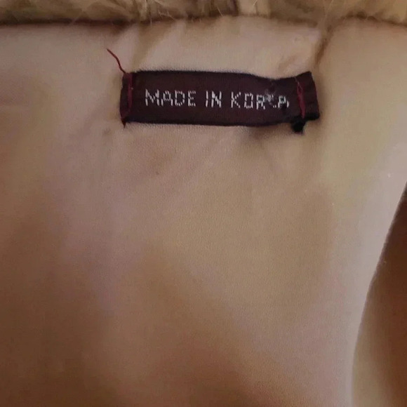 Mob Wife Fur Vintage Retro Cottage Boho Cropped Champagne Pockets Jacket Large - Picture 7 of 9